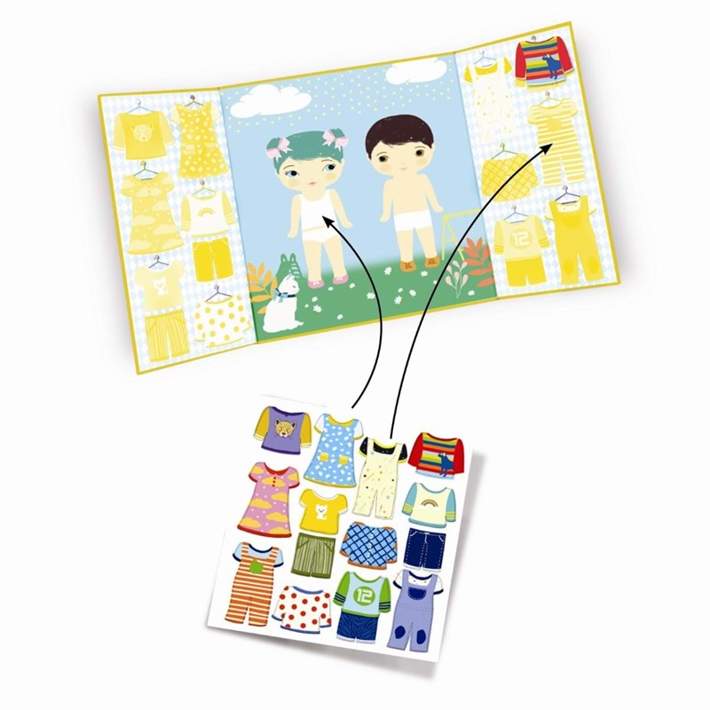 DJECO Klistermærker Tøj Multi 2