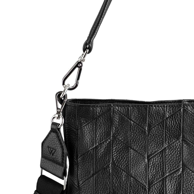 MARKBERG Skuldertaske Ulrika Upcycle Sort/Sort 6