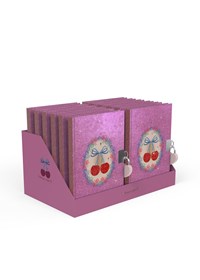 Konges Sløjd Dagbok Cherry Glitter Rosa