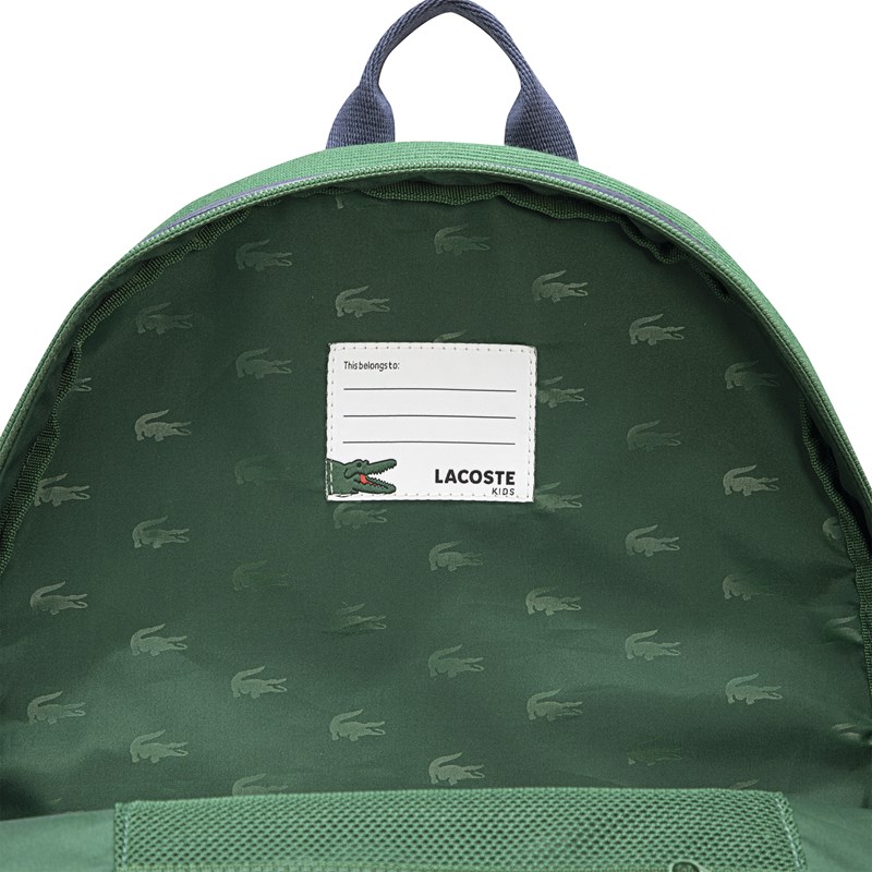 Lacoste Ryggsäck Varsity Grönt mönster 5