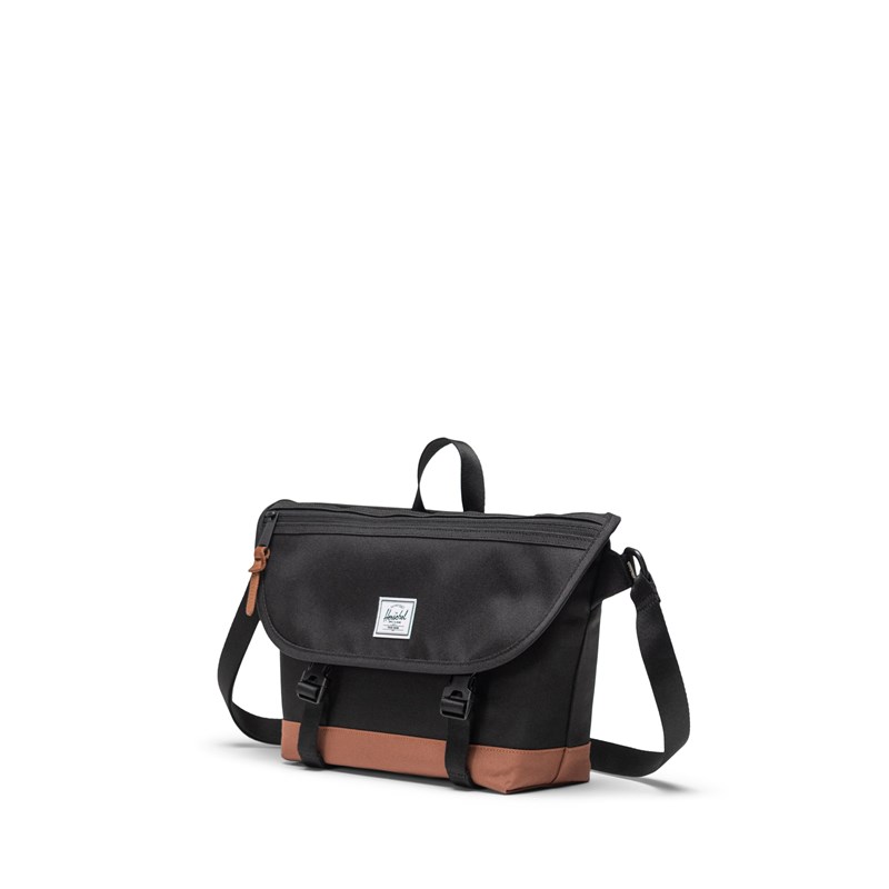 Herschel Axelväska Messenger Cove S Svart/Brun 2