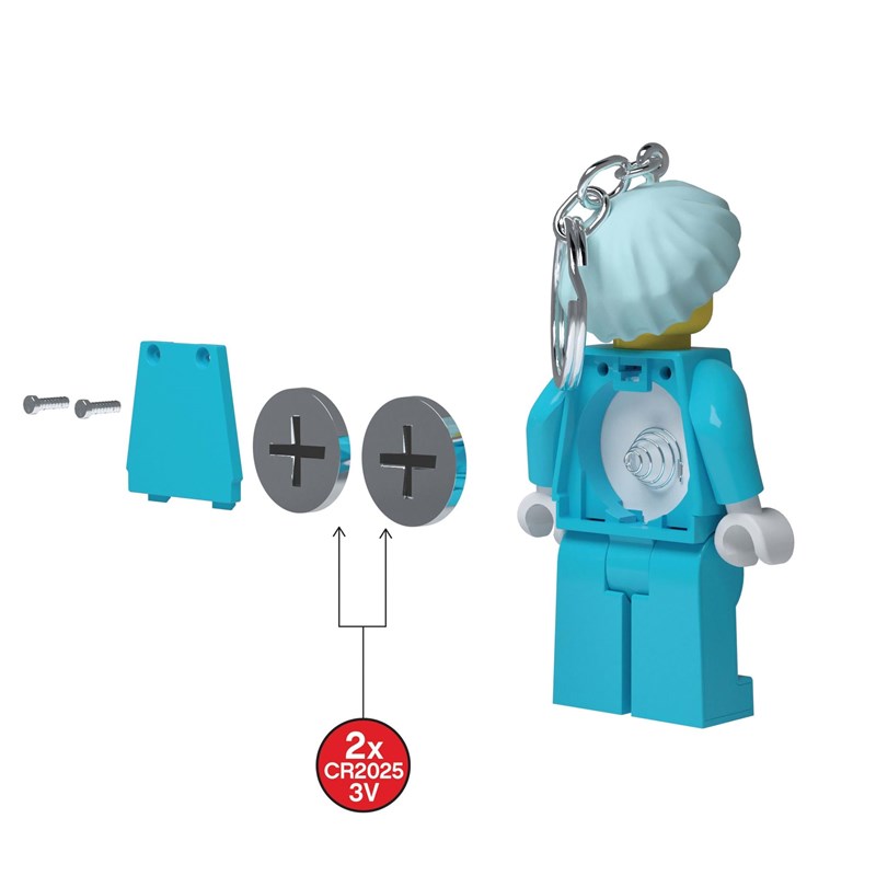 LEGO Bags Nøglering m/LED lys Kirug Turkis 4
