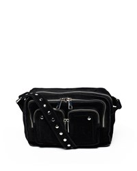 Núnoo Skuldertaske Ellie new suede Sort 1