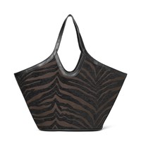 DAY ET Shopper Tote Day Zebra Work Brun 13" 1