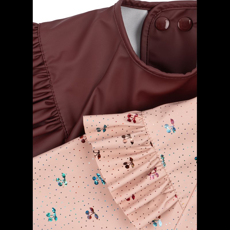 Konges Sløjd Haklapp med Ärmar 2-Pack Rosa 6 mdr. - 12 mdr. 2