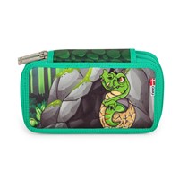 JEVA Penalhus Twozip Dragon M. Grøn 1