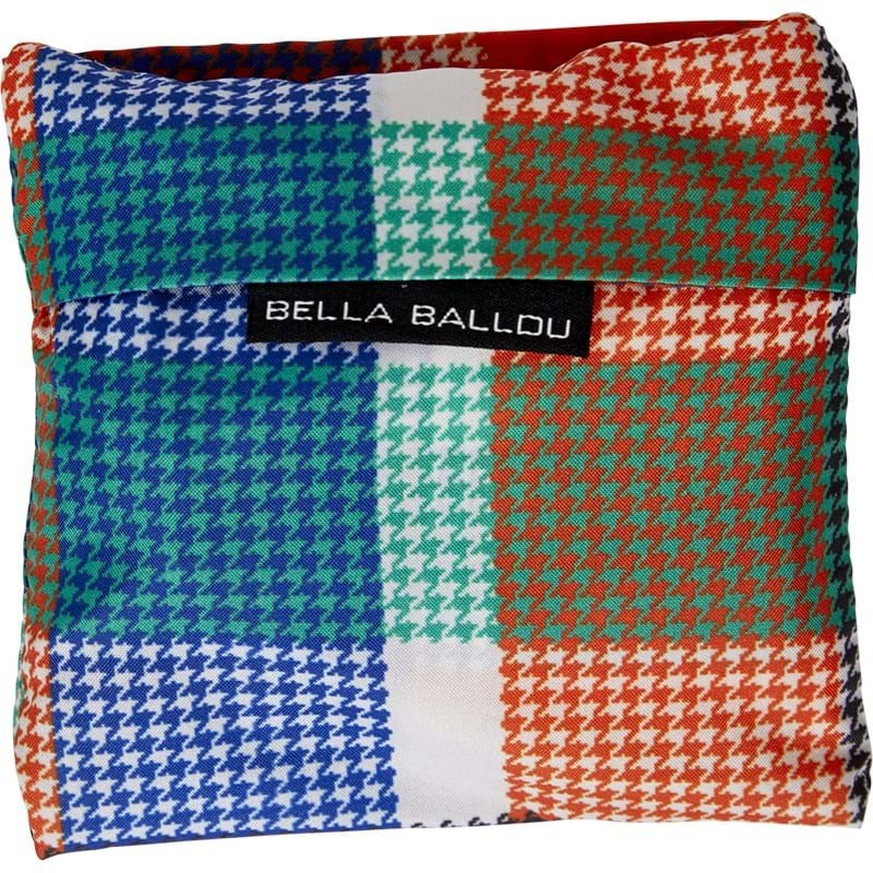 Bella Ballou Indkøbsnet Check Blå/orange 3