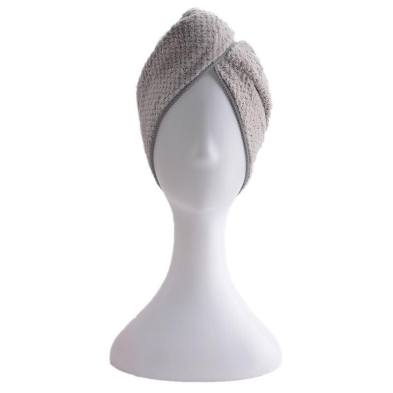 Parsa Hårturban Microfiber Grå 3