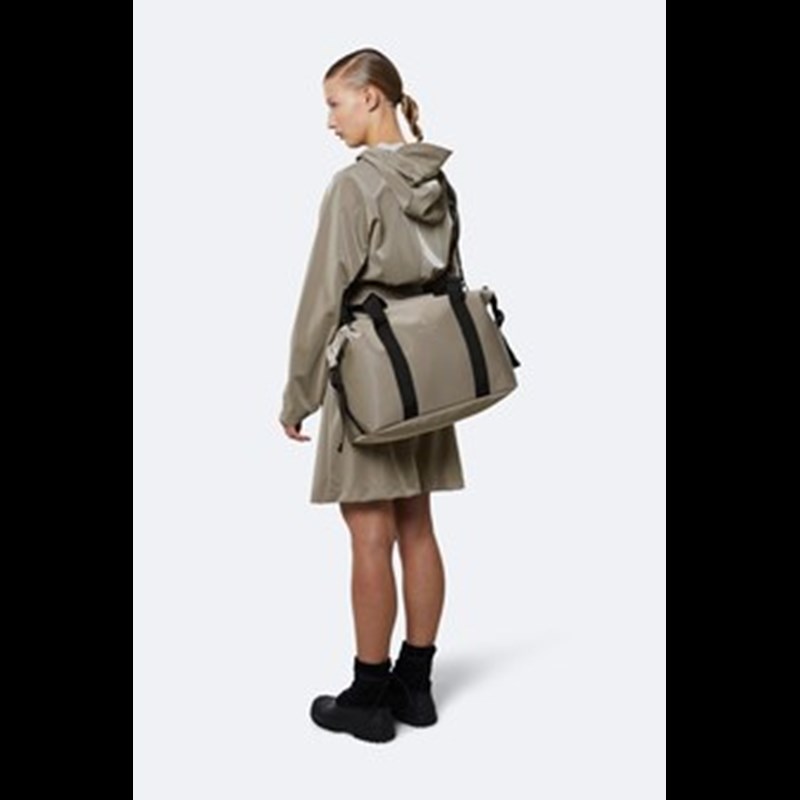 RAINS Rejsetaske Weekend Bag Small Grøn/Taupe 5