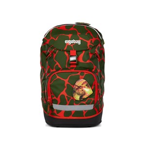 Ergobag Skolväska Prime Fire Dragon Röd