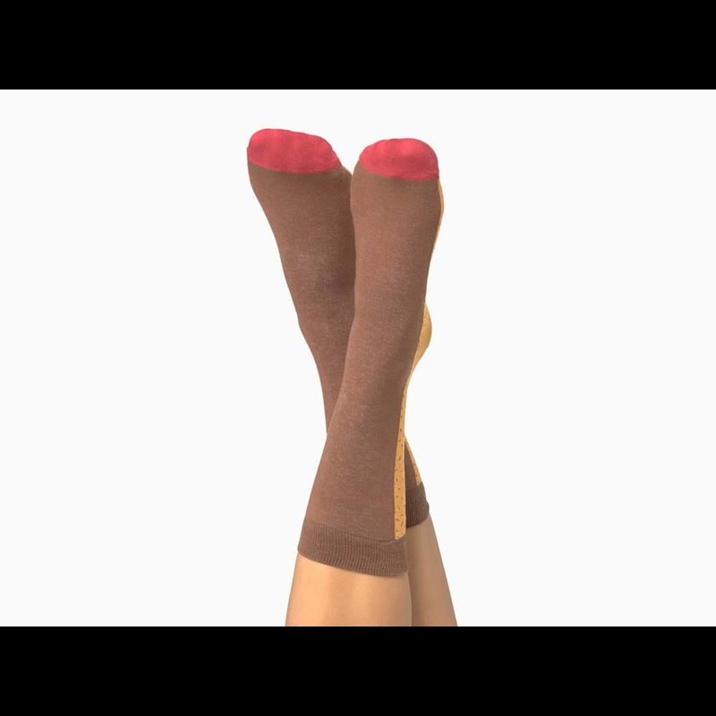 DOIY Strømper Cupcake Brun 1