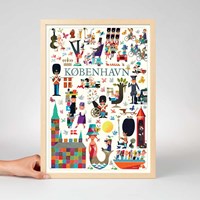 Antoni Legacy Plakat København Navy A3