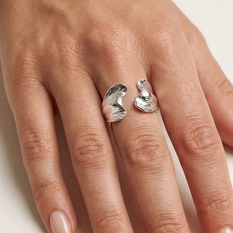 Winther Studio Ring Aletas Sølv 2
