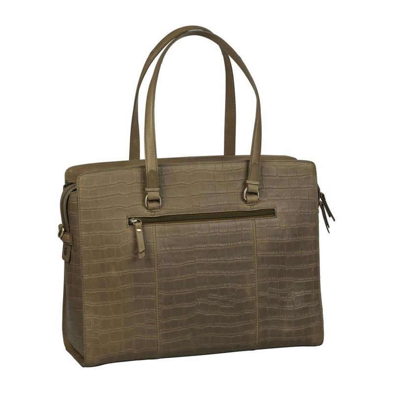 Burkely Computertaske Croco Cassy Grøn 15" 4