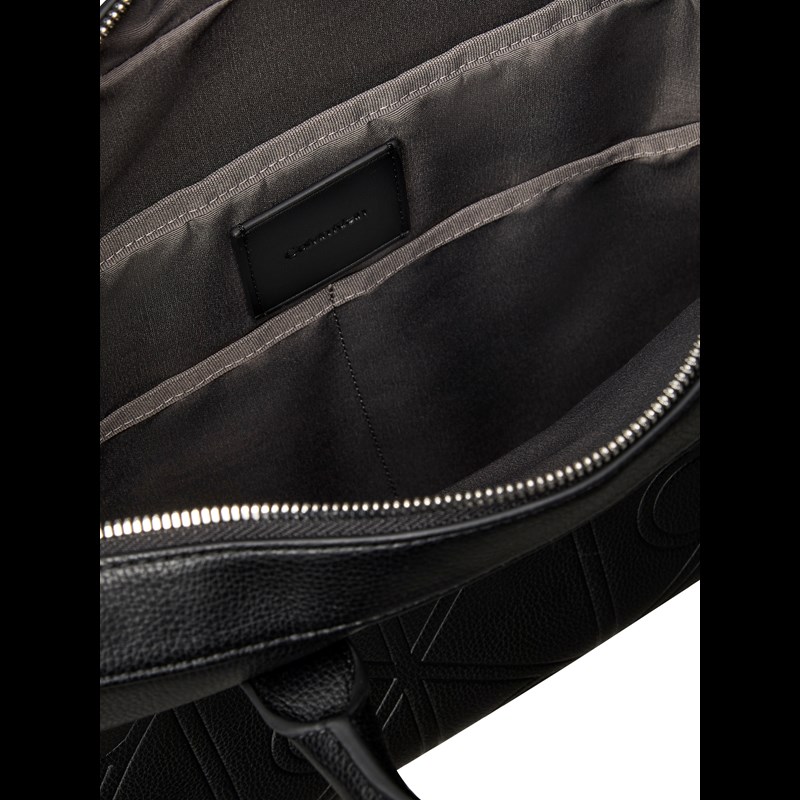 Calvin Klein Computertaske L Embossed Emble Sort 3