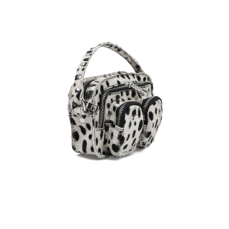 Núnoo Skuldertaske Helena Sort/Hvid 2