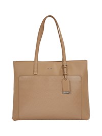 Calvin Klein Shopper Monogram M  Beige 15" 1