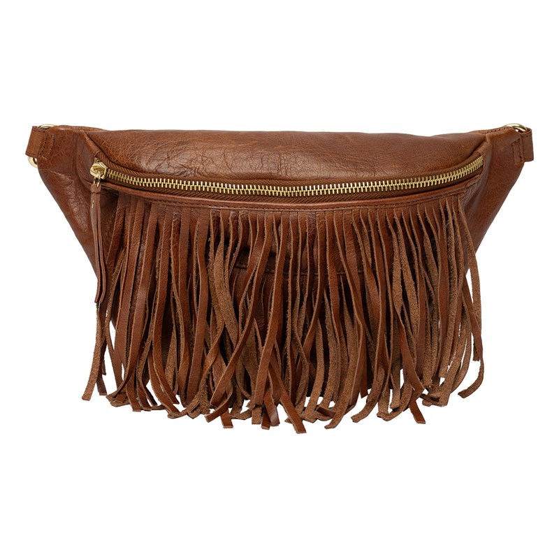 RE:DESIGNED Bæltetaske Fringe Bumbag Brun 1