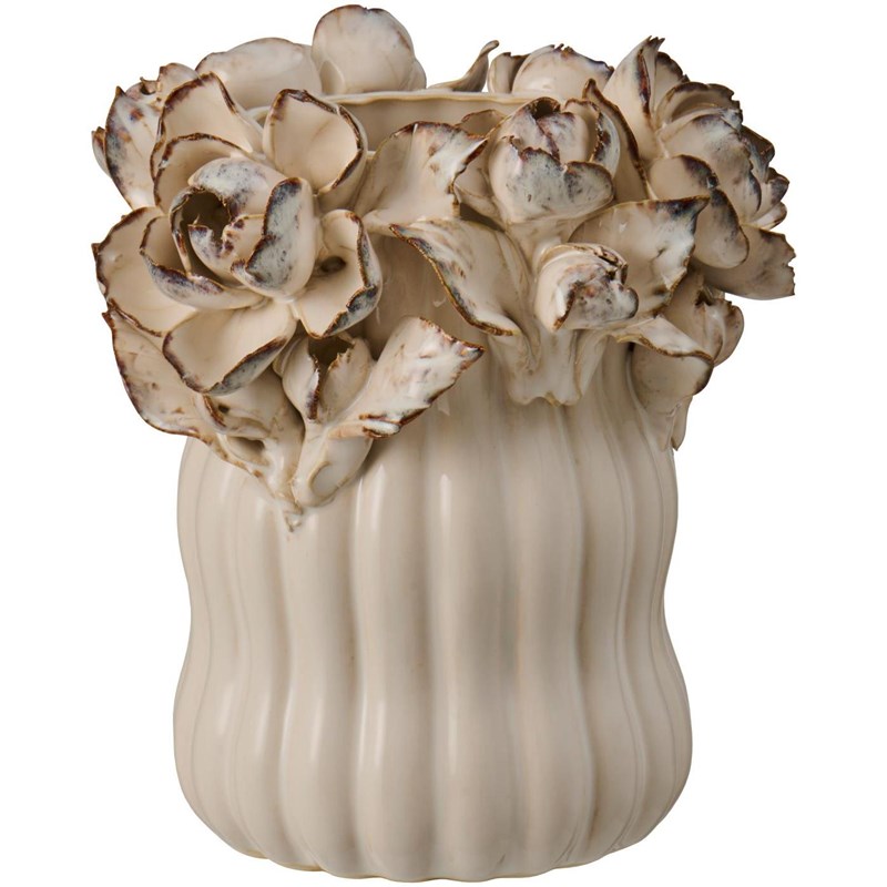 Ib Laursen Vase Glaseret Hvid