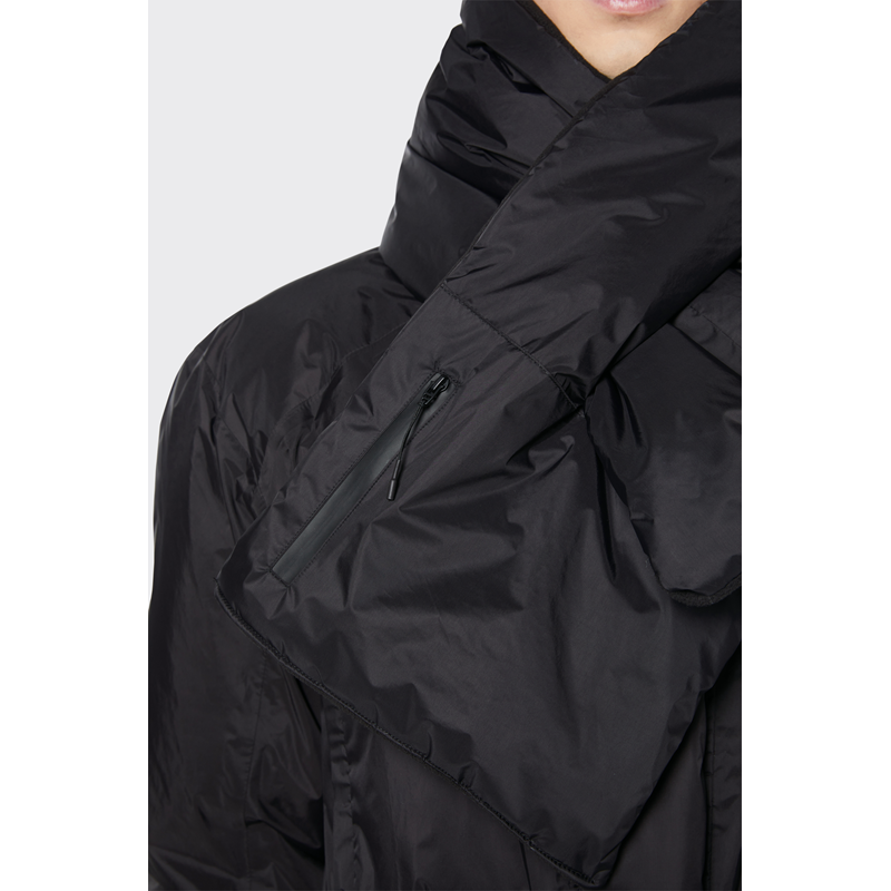 RAINS Tørklæde Padded Nylon Scarf Sort 6