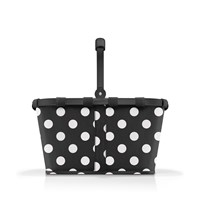 Reisenthel Indkøbskurv Carrybag Sort M. Hvide prikker 1