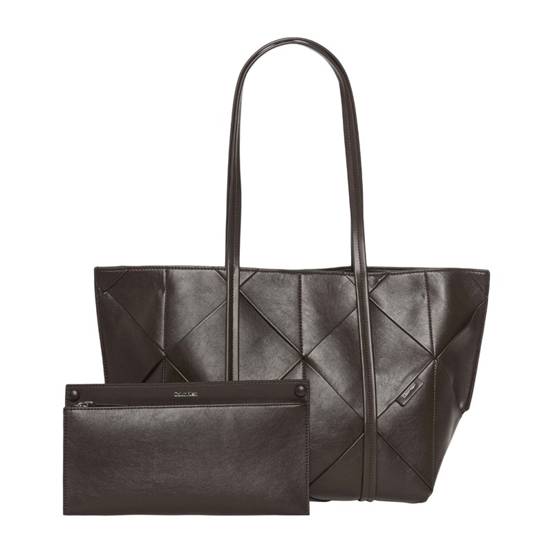 Calvin Klein Shopper Woven Emblem Brun 2