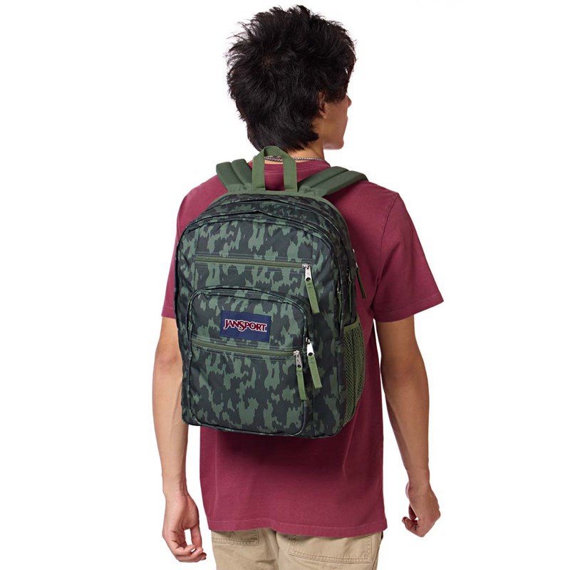 JanSport Ryggsäck Big Student Grön kamouflage 15" 2