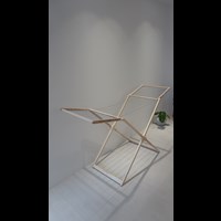 micare Torkställning Massiv ask Brun/beige 1