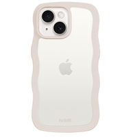 Holdit Mobilfodral Wavy Transparent Beige Iphone 15 Plus 1