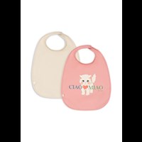 Konges Sløjd Haklapp 2-Pack Ciao Miao Vit 1