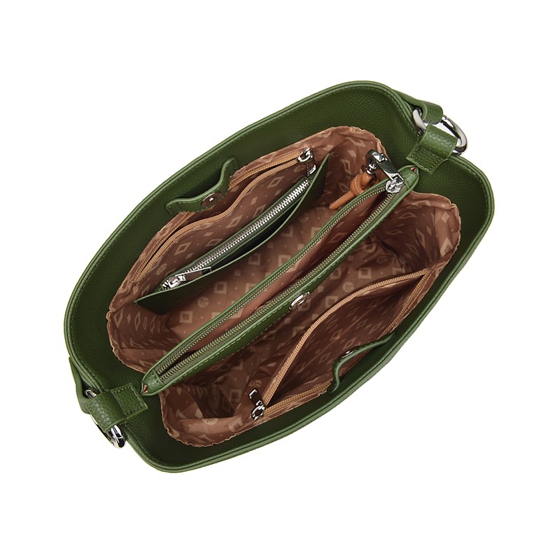 Adax Skuldertaske Lydia Hello I'mVe Mørk grøn 2