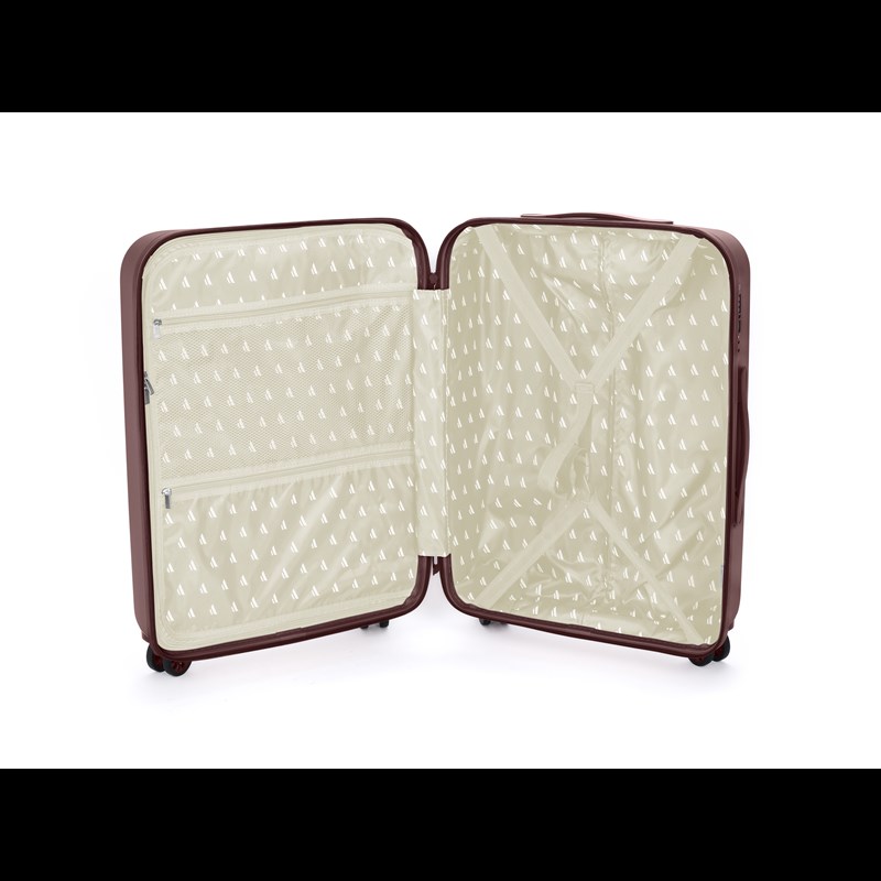 Aries Travel Resväska Palermo Brun/röd 65 Cm 5