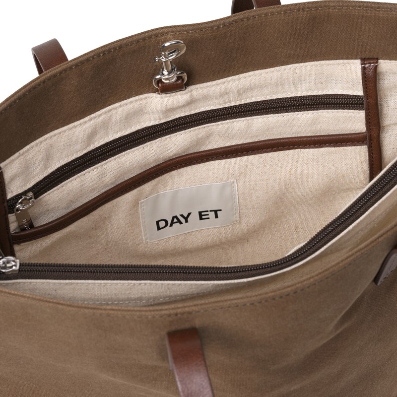 DAY ET Skuldertaske Day Waxed  M. Brun 13" 3