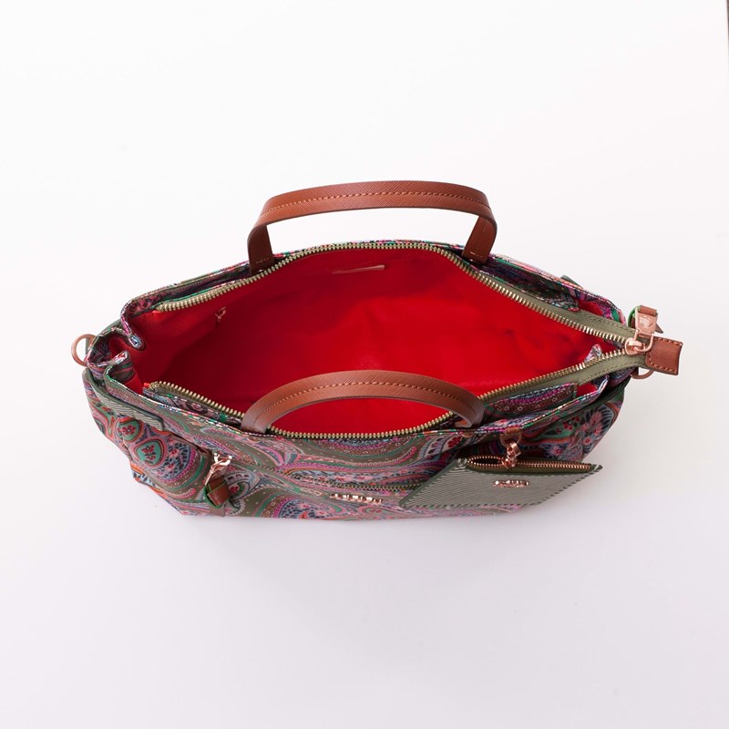 Oilily Skuldertaske Grøn mønster 5