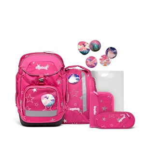 Ergobag Skoletaskesæt Pack StarlightBe Pink mønstret