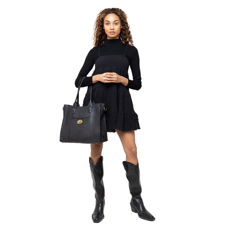 RE:DESIGNED Håndtaske Nadia NS Sort 15" 2