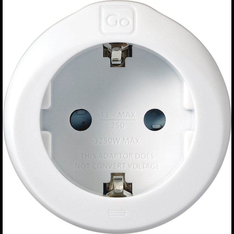 Go Travel EU-UK Adaptor Vit 4