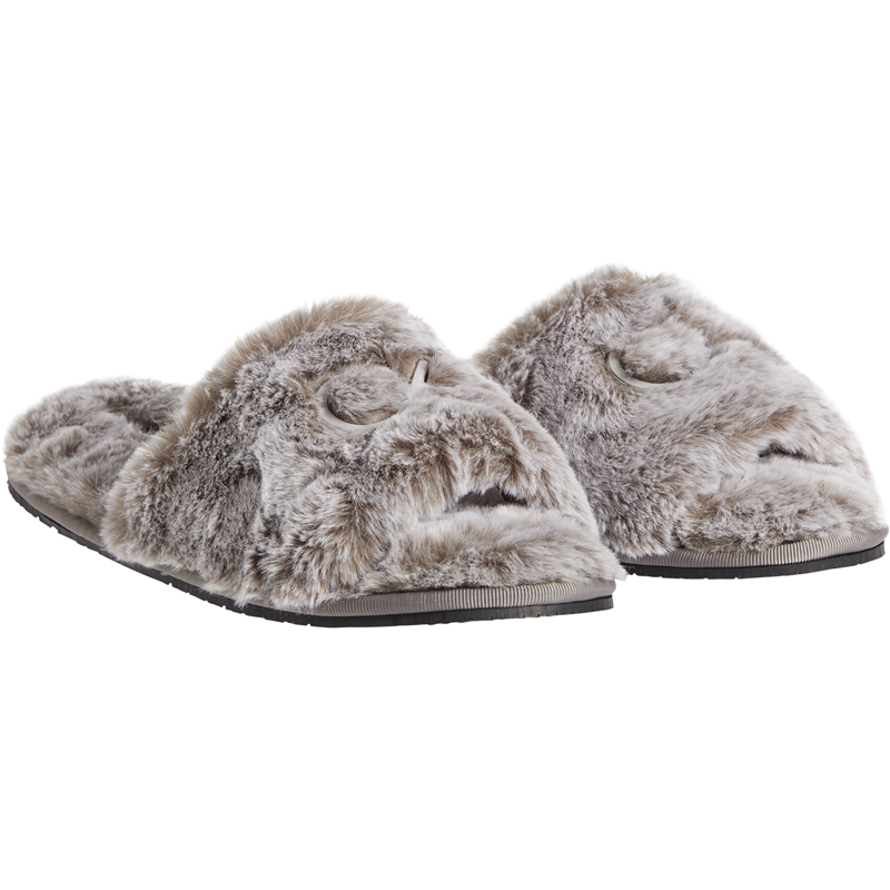 Calvin Klein Dame Slippers Sandals Fur Lysegrå 37 1