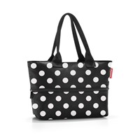 Reisenthel Shopper e1 Sort M. Hvide prikker 1