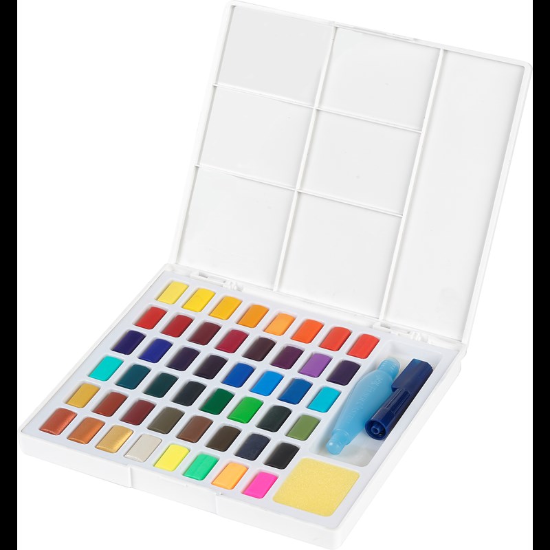 Faber-Castell Akvarellfärger m. Pensel 48 st Multi 1