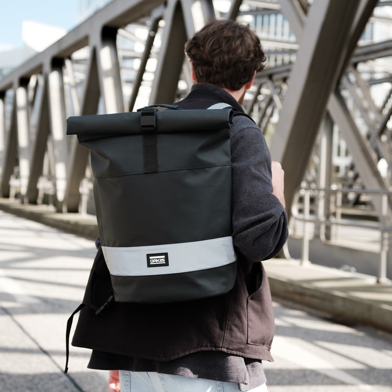 OAK25 Cykelryggsäck Everyday Rolltop Svart 2