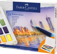 Faber-Castell Akvarellfärger m. Pensel 24 st Multi 1
