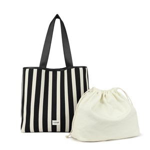 Conmé Shopper Kornelia Svart med rand