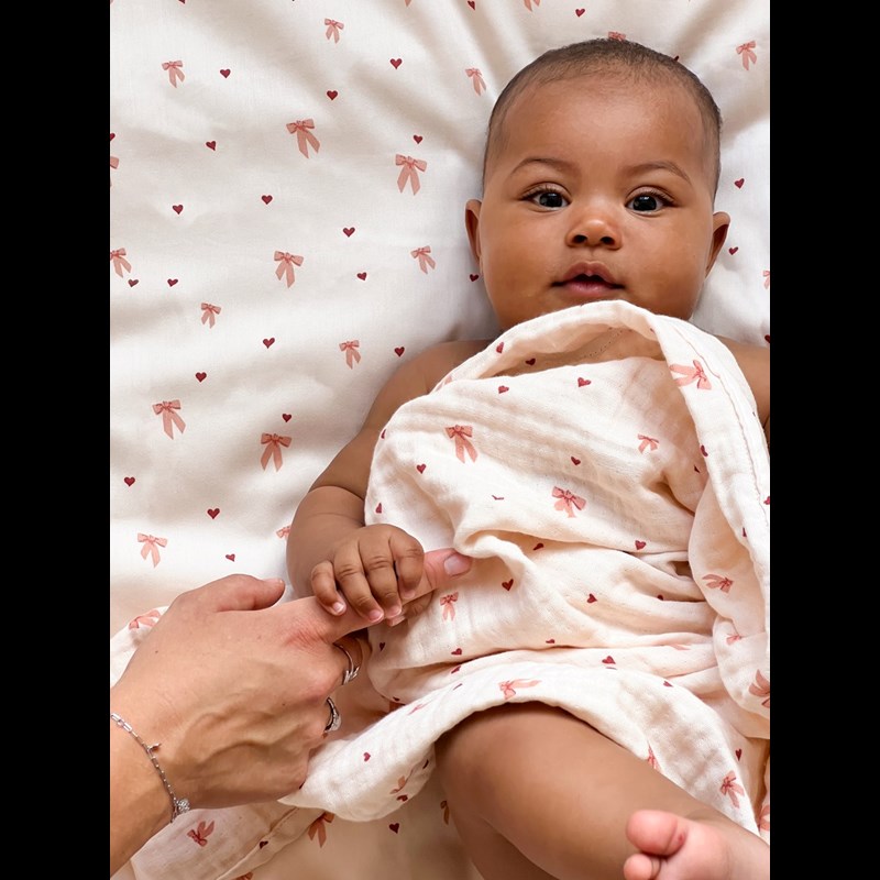 Cam Cam Copenhagen Sängkläder Baby Bows Rosetter 70x100 2