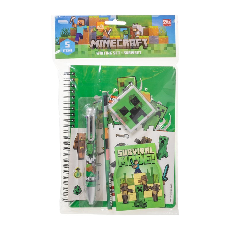 Minecraft Skrivset med block Minecraft Grön