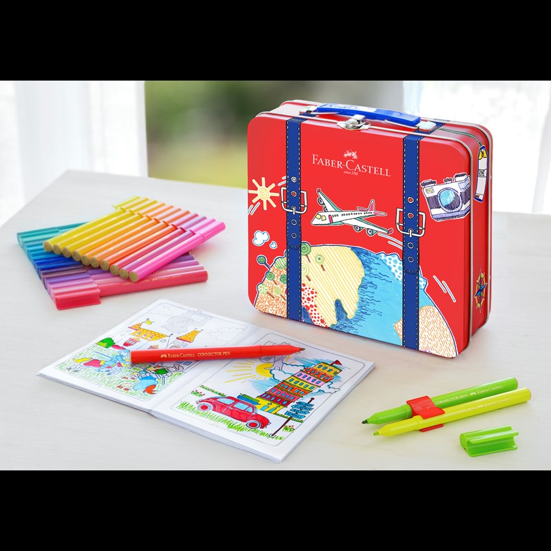 Faber-Castell Tuschpennor med fodral 40 st Multi 4