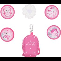 Beckmann Miniryggsäck buttons Strawberr Rosa mönster