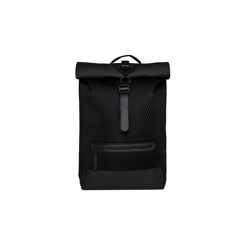 RAINS Rygsæk Rolltop Rucksack Mesh Sort 3
