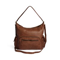 Aura Skuldertaske Cyra Cognac 1