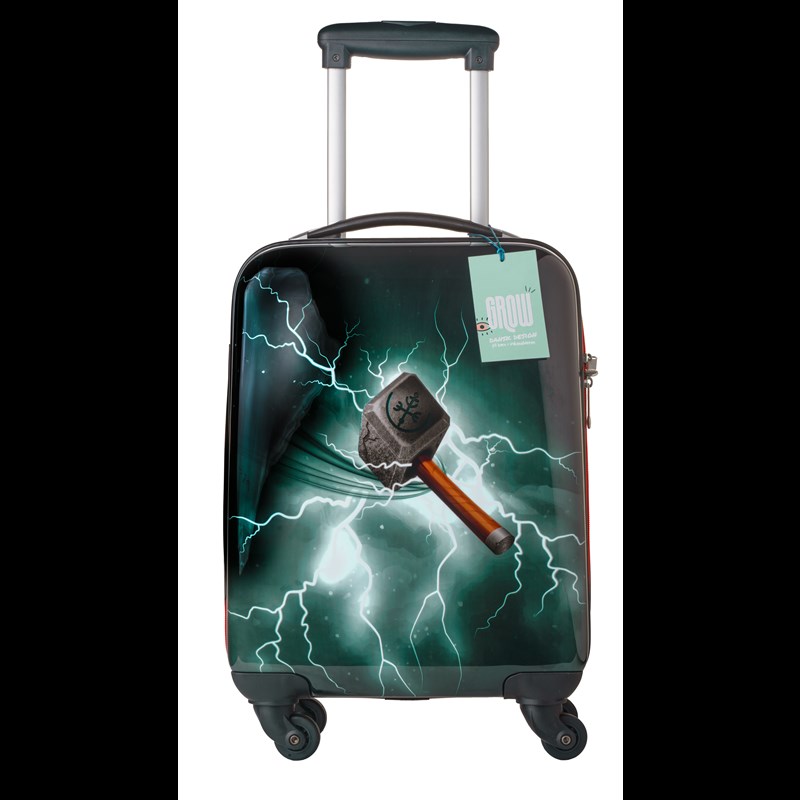 Grow Børnekuffert Lightning Sort/Rød 1